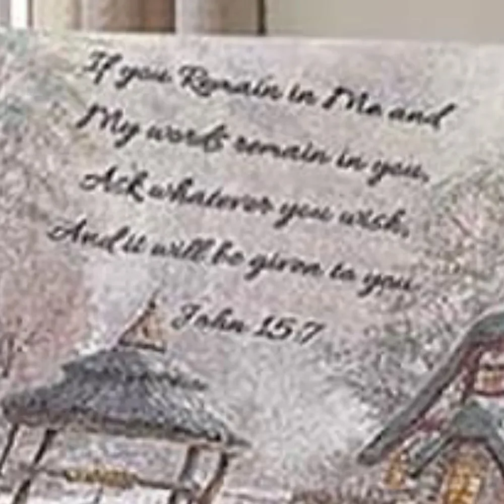 NEW! Farmhouse Inspirational Make A Wish Cottage Scene Tapestry Throw Blanket